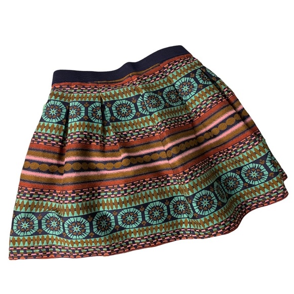 Anthro Nomad Morgan Carper Skirt Moroccan Boho Colorful Patterned Mini size 2 - Picture 2 of 5